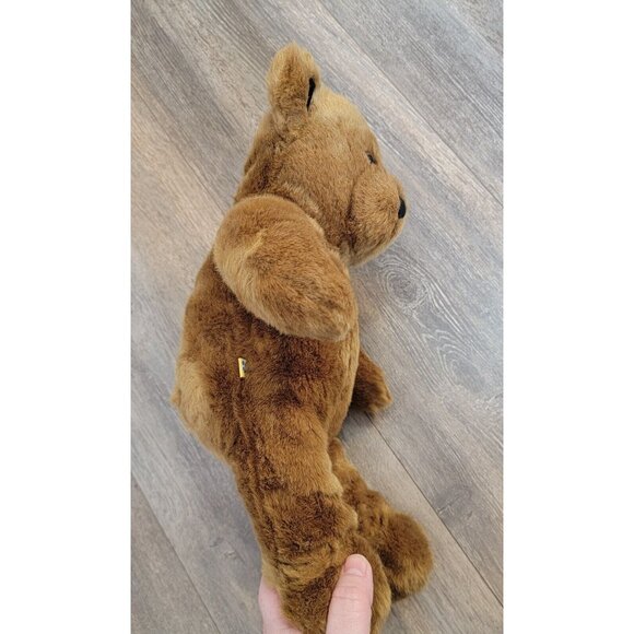 Retired Build a Bear Brown Bear Black Ears Eyes Nose Plush Stuffed Animal 14" - Picture 5 of 9
